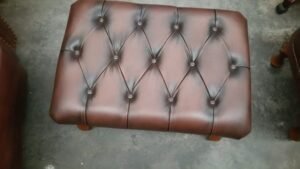 QUEEN ANNE FOOT STOOL - Classic Chesterfield