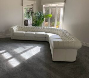 White Leather Chesterfield - Chesterfield Furniture Factory