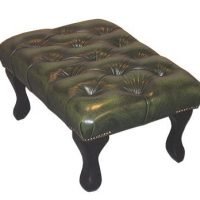 QUEEN ANNE FOOT STOOL - Classic Chesterfield