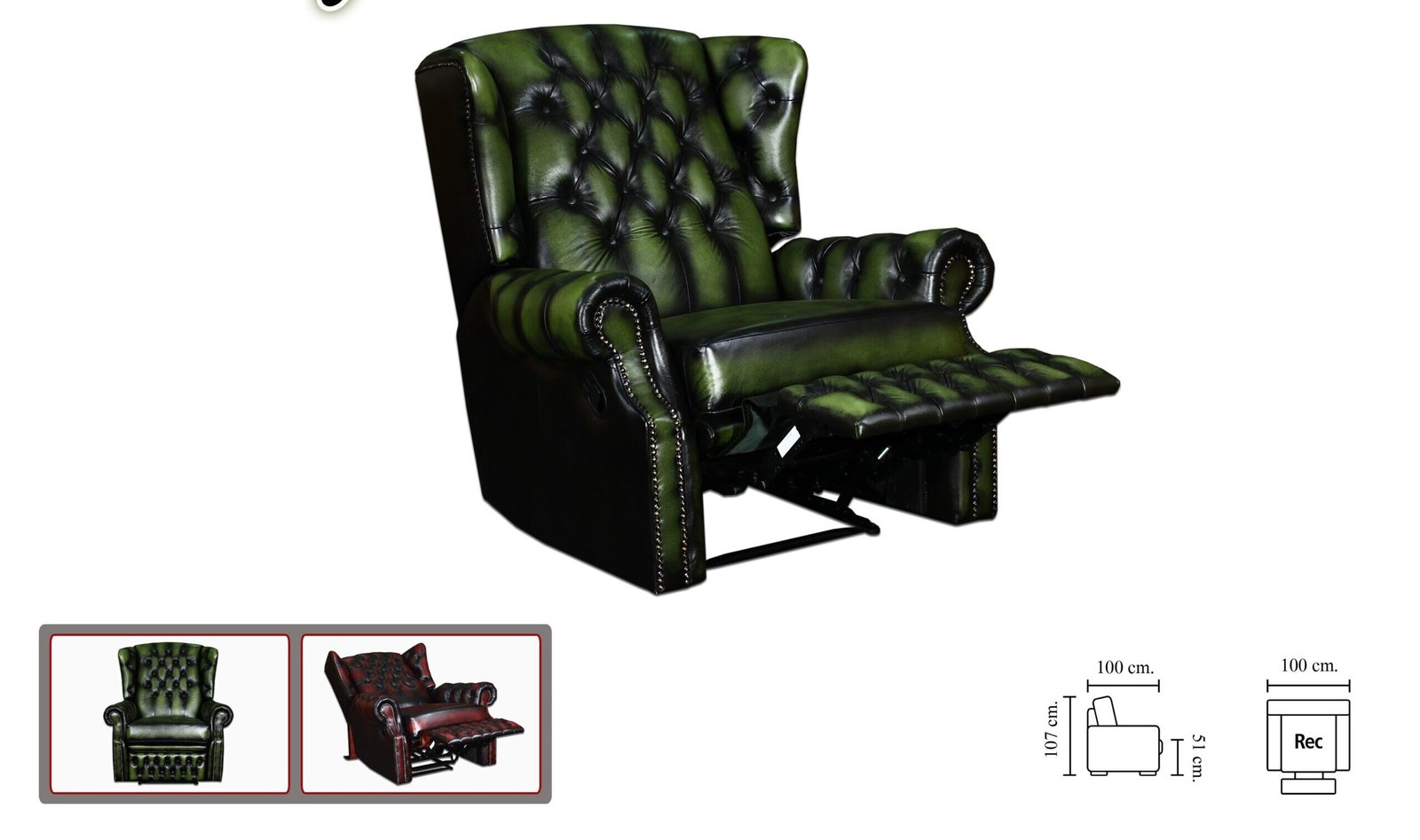 PREMIER RECLINER - Classic Chesterfield