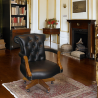 Chesterfield Leather Office Chair – Chesterfield Furniture Factory