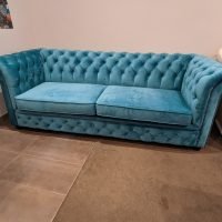 PREMIER  FABRIC SOFA -Sky Blue