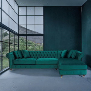 Hampshire chaise sofa velvet