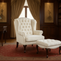 ROMSEY WING CHAIR -Velvet