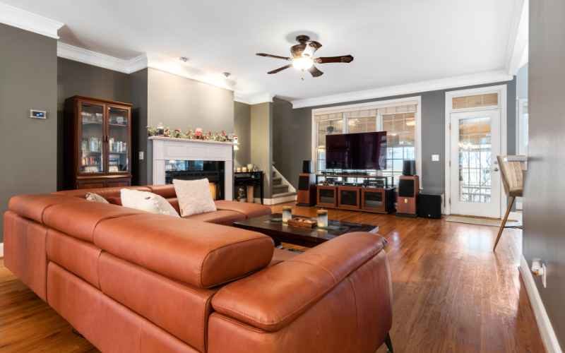 Earthy Neutral Leather Sofa Bed