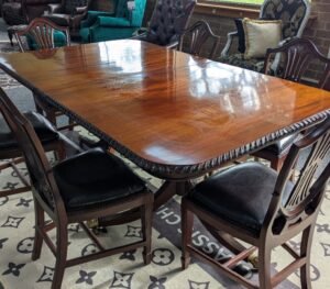 Genuine 20Th-Century Mahogany Reproduction Dining Table available online