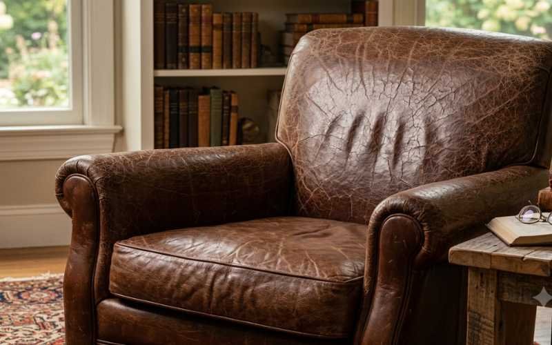 dry cracked leather Sofa